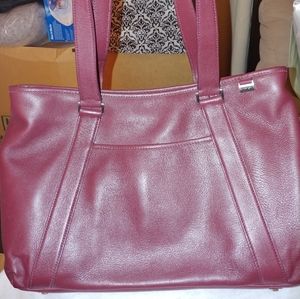 Tumi Leather Slim Tote